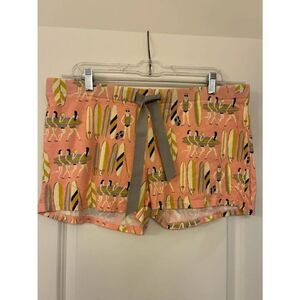 MUNKI MUNKI Pajama Shorts Novelty Print Surfing Ladies Women’s Size Medium